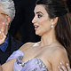 Director Pedro Almodovar, cast member Penelope Cruz and actress Rossy De Palma arrive on red carpet for screening of film `Los Abrazos Rotos` in Cannes